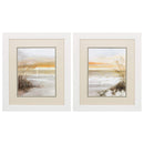Frames Picture Frame Shop - 19" X 22" White Frame Malibu Solstice (Set of 2) HomeRoots
