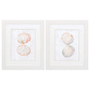 Frames Picture Frame Shop 19" X 22" White Frame Muted Molusk (Set of 2) 5377 HomeRoots