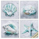 Frames Picture Frames Online - 12" X 12" Matte White Frame Sea life (Set of 4) HomeRoots
