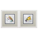 Frames Rustic Picture Frames 23" X 23" White Frame Fly Hook (Set of 2) 5688 HomeRoots