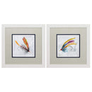 Frames Rustic Picture Frames 23" X 23" White Frame Fly Hook (Set of 2) 5689 HomeRoots