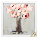 Frames Rustic Picture Frames - 23" X 23" White Frame Pale Rustic Bouquet I HomeRoots