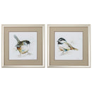 Frames Square Picture Frames - 18" X 18" Champagne Gold Color Frame Watercolor Mountain (Set of 2) HomeRoots
