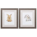 Frames Vintage Picture Frames - 19" X 22" Distressed Wood Toned Frame Fluffy Friends (Set of 2) HomeRoots
