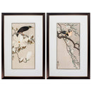 Frames Wedding Picture Frames - 23" X 35" Metallic Bronze Frame Magnolia Cherry (Set of 2) HomeRoots