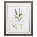 Frames Wedding Picture Frames - 27" X 33" Distressed Wood Toned Frame Lichen & Leaves Iv HomeRoots