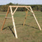 Frames Wood Frame - 70" X 70" X 65" Natural Wood A-Frame HomeRoots