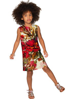 Free Spirit Adele Shift Floral Dress - Mommy & Me-Free Spirit-18M/2-Red/Beige/Green-JadeMoghul Inc.