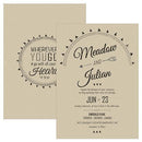 Free Spirit Invitation (Pack of 1)-Invitations & Stationery Essentials-JadeMoghul Inc.