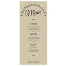 Free Spirit Menu Card (Pack of 1)-Reception Stationery-JadeMoghul Inc.