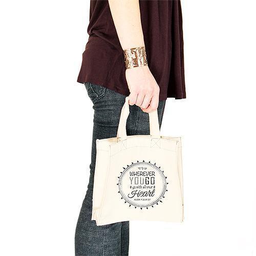Free Spirit Personalised Tote Bag Mini Tote with Gussets (Pack of 1)-Personalized Gifts for Women-JadeMoghul Inc.