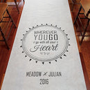 Free Spirit Personalized Aisle Runner Plain White (Pack of 1)-Aisle Runners-JadeMoghul Inc.
