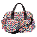 French Bull Ziggy Multi-Colored Chevron Deluxe Duffle Diaper Bag-MULTI-JadeMoghul Inc.