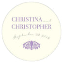 French Provinçal Large Round Cling Navy Blue (Pack of 1)-Wedding Signs-Black-JadeMoghul Inc.