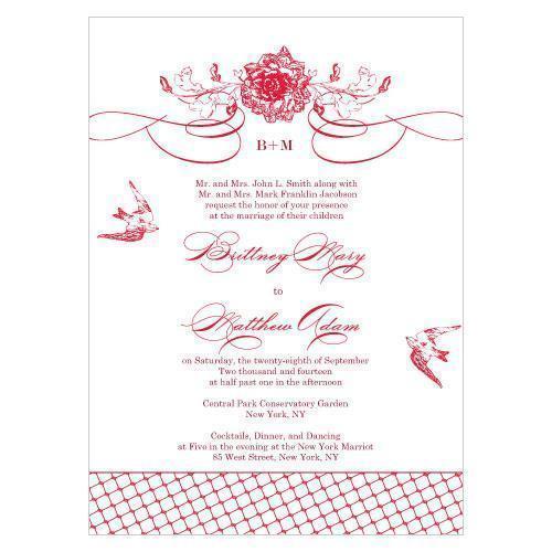 French Whimsy Invitation (Pack of 1)-Invitations & Stationery Essentials-JadeMoghul Inc.