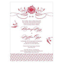 French Whimsy Invitation Vintage Pink (Pack of 1)-Invitations & Stationery Essentials-Black-JadeMoghul Inc.