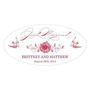 French Whimsy Large Cling Vintage Pink (Pack of 1)-Wedding Signs-Peach-JadeMoghul Inc.