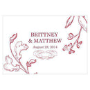 French Whimsy Large Rectangular Tag Vintage Pink (Pack of 1)-Wedding Favor Stationery-Peach-JadeMoghul Inc.