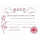 French Whimsy RSVP Vintage Pink (Pack of 1)-Weddingstar-Black-JadeMoghul Inc.