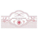 French Whimsy Small Cling Vintage Pink (Pack of 1)-Wedding Signs-Peach-JadeMoghul Inc.