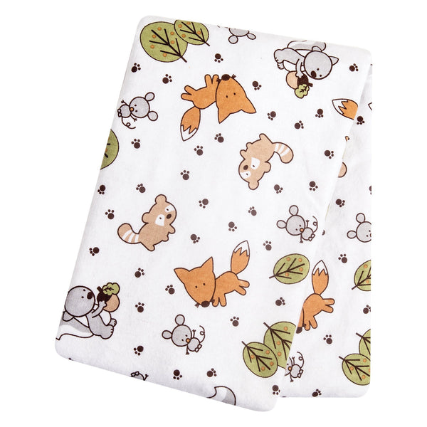 Friendly Forest Deluxe Flannel Swaddle Blanket-WHIM-U-JadeMoghul Inc.