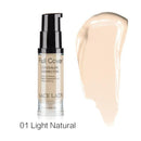 Full Coverage Liquid Make Up Base Foundation-01 Light Natural-JadeMoghul Inc.