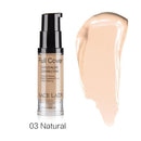 Full Coverage Liquid Make Up Base Foundation-03 Natural-JadeMoghul Inc.