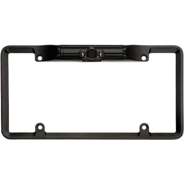 Full-Frame License Plate Camera with LEDs (Black)-Rearview/Auxiliary Camera Systems-JadeMoghul Inc.