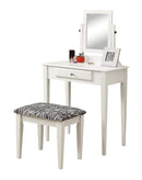 Furniture Affordable Furniture - 30.5" x 46.75" x 68" White, Black, Particle Board, Foam - Vanity Set 2pcs HomeRoots