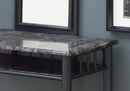 Furniture Affordable Furniture - 31" x 46" x 69" Grey Marble/Charcoal Metal - 2pcs Vanity Set HomeRoots