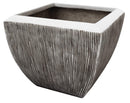 Furniture Cheap Furniture - 1" x 21" x 19" Square, Ribbed - Flower Pot HomeRoots