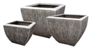 Furniture Cheap Furniture - 1" x 21" x 19" Square, Ribbed - Flower Pot HomeRoots