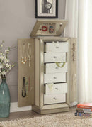 Furniture Cheap Furniture - 18" X 12" X 38" Antique Gold Jewelry Armoire HomeRoots