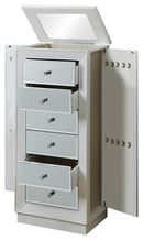 Furniture Cheap Furniture - 18" X 12" X 38" White Jewelry Armoire HomeRoots