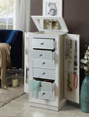 Furniture Cheap Furniture - 18" X 12" X 38" White Jewelry Armoire HomeRoots