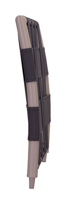 Furniture Cheap Furniture - 28.7" x 2" x 19.5" Taupe & Brown, Mesh, Powder Coated Aluminum, Beach Arm Side/Backrest HomeRoots