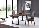 Furniture Cheap Furniture - 30" Walnut Veneer, Glass, and Metal HomeRoots