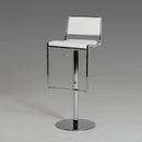 Furniture Cheap Furniture - 32" White Eco-Leather and Steel HomeRoots