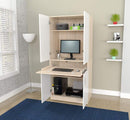 Furniture Cheap Furniture - 67.3" White Solid Composite Wood Computer Work Center HomeRoots