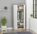 Furniture Cheap Furniture - 70.9 White Solid Composite Wood Armoire HomeRoots