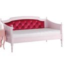 Furniture Cheap Furniture - 81" X 43" X 43" Magenta Velvet & Pink Daybed HomeRoots