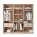 Furniture Cheap Furniture - Nature and Nude Armoire with 4 Drawers HomeRoots