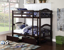 Furniture Discount Furniture - 37" X 41" X 11" 2Pc Espresso Pine Wood Drawer HomeRoots
