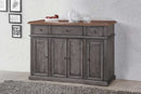 Furniture Furniture Sale - 18" X 36" X 36" Storm Grey Maple Hardwood Server HomeRoots
