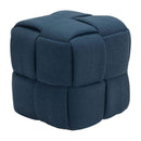 Furniture Home Furniture - 19.7" X 19.7" X 19.7" Orange Polyblend Pouf HomeRoots