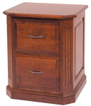 Furniture Living Room Furniture - 23.25" x 27" x 30.5" Wooden Acres Stain 2 Drawer File HomeRoots