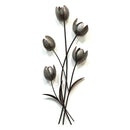 Furniture Modern Furniture - 11.02" X 2.95" X 27.56" Galvanized Metal Flower Bunch HomeRoots