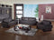 Furniture Modern Furniture - 110" Dazzling Brown Leather Couch Set HomeRoots