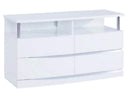 Furniture Modern Furniture - 27" Exquisite White High Gloss TV Entertainment Unit HomeRoots