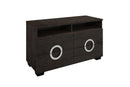 Furniture Modern Furniture - 27" Refined Grey High Gloss TV Entertainment Unit HomeRoots